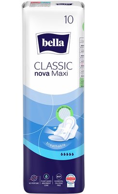 Гигиенические прокладки Bella Classic Nova Maxi 10 шт (5900516300920) В00189467 фото