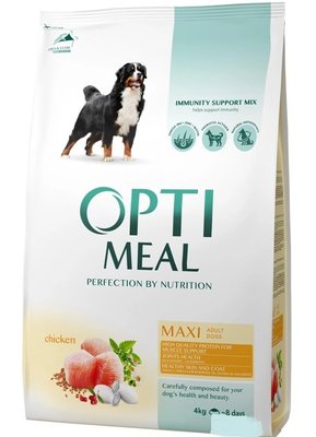 Сухий корм Optimeal для собак великих порід зі смаком курки 4 кг (4820083905551) 000020784 фото