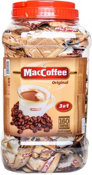 Кофейный напиток MacCoffee 3в1 Банка 160шт*20г (8887290140119) 000007946 фото