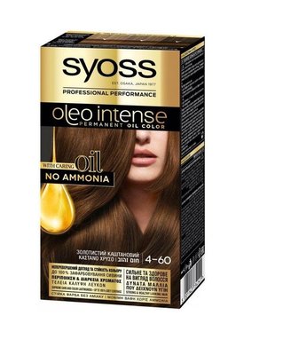 Фарба для волосся SYOSS Oleo Intense 4-60 Золотистий каштановий 115 мл (9000100814911) В00038664 фото