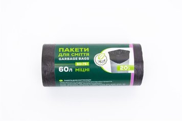 Пакеты для мусора ЭКО 60л/20шт (4820127251170) В00315157 фото