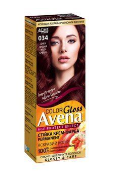 Стойкая крем-краска для волос Avena Color №034 Дикая вишня 133 мл (4823115502681) AD117 фото