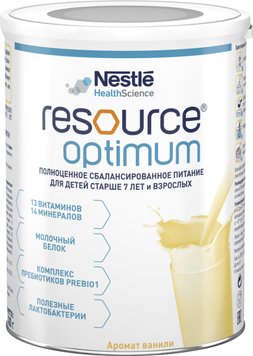 Ентеральне харчування Resource Optimum Nestle Ресурс Оптімум від 7 років 400 г (7613034988751) В00138981 фото