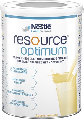 Ентеральне харчування Resource Optimum Nestle Ресурс Оптімум від 7 років 400 г (7613034988751) В00138981 фото
