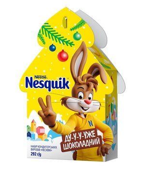 Новорічний подарунковий набір цукерок Nesquik 292 г ( 8445290987280) 000090368 фото