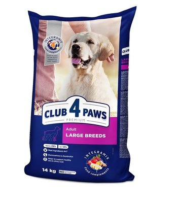 Сухой корм Club 4 Paws Premium для взрослых собак больших пород 14 кг (4820083909641) 000027765 фото