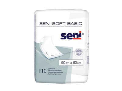 Пелюшки для немовлят Seni Soft Basic 60х90 см 10 шт (5900516692469) В00189858 фото