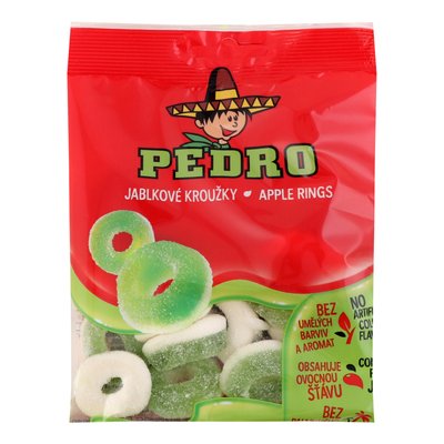 Жевательные конфеты Pedro Яблочные кольца 80 г (8594044243414) 000078690 фото
