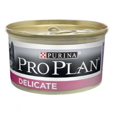 Влажный корм Purina Pro Plan Delicate для кошек, паштет с индейкой для кошек с чувствительным пищеварением 85 г (3222270189927) 000071117 фото