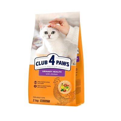 Сухий корм Club 4 Paws Premium для котів Підтримка здоров'я сечовивідної системи 2 кг (4820215369411) 000075825 фото