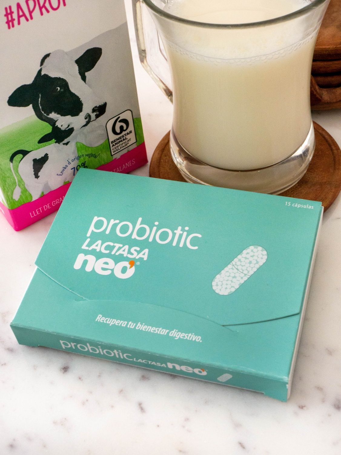 Дієтична добавка Neovital Neo Probiotic Lactase 9000 FCC 15 шт. (8436036591526) 000085992 фото