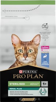 Сухой корм PRO PLAN Sterilised Adult 1+ для стерилизованных кошек с кроликом 1,5 кг (7613033566325) 000077242 фото