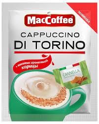 Кофейный напиток MacCoffee Капучино Ди Торино Корица 20шт*25г (8887290002233) 000062755 фото