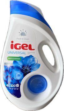 Гель для прання iGEL Universal для всіх типів білизни 4 л. (5999577880113) В00348752 фото