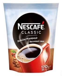 Кава Nescafe Classic розчинна 170г (7613038758671) 000061905 фото