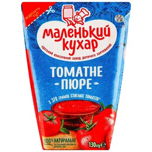 Томатне пюре Маленький кухар 0,130г(4820264290117) 000074794 фото