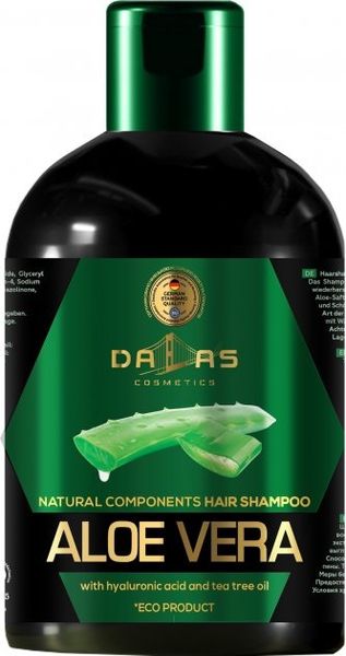Шампунь Dalas Natural component с гиалуроновой кислотой, натуральным соком алоэ и маслом чайного дерева 1000 мл (4260637729200) В00280114 фото