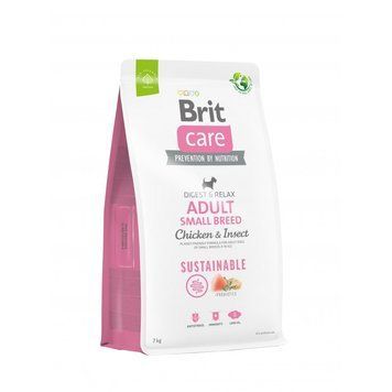 Корм сухой Brit Care Dog Sustainable Adult Small Breed для собак малых пород с курицей и насекомыми 7 кг (8595602558650) S1111173354 фото
