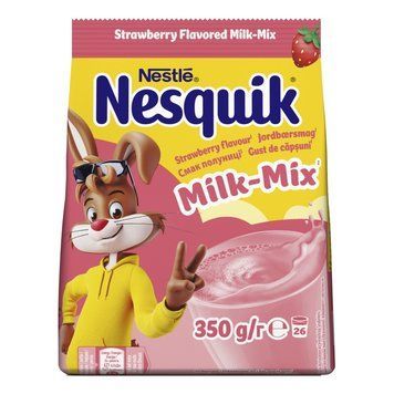 Суміш суха для приготування напою Nesquik зі смаком полуниці 350 г (8445291633728) 000084210 фото