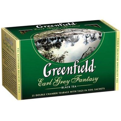 Чай Earl Grey Fantasy Greenfield Чорний пакетований 25 х 2 г (4823096800981) 000025216 фото