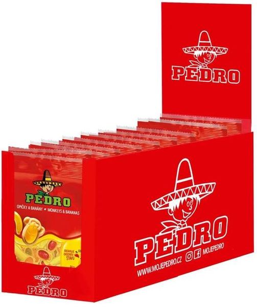 Жевательные конфеты Pedro Обезьяны и бананы 80 г (8592601112425) 000078691 фото