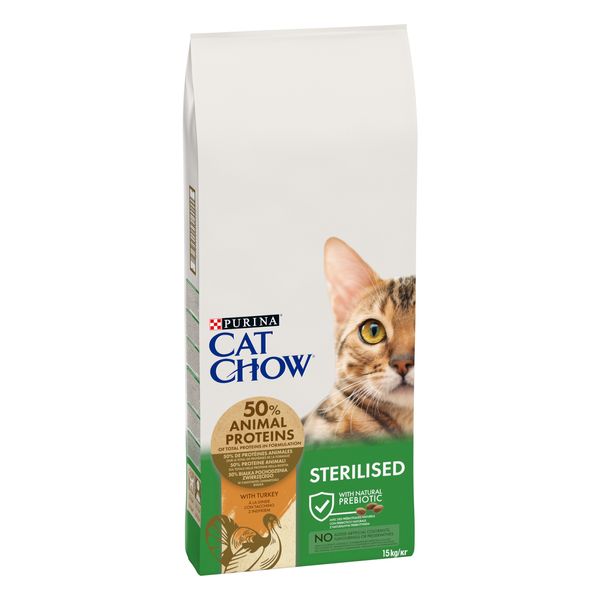 Сухой корм Cat Chow Sterilized для стерилизованных кошек с индейкой 1.5 кг ( 7613287329592) 000073426 фото