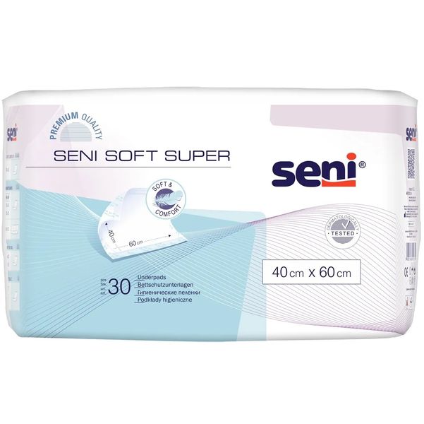 Пелюшки для немовлят Seni Soft Super 40х60 см 30 шт (5900516691271) В00189612 фото