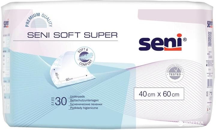 Пелюшки для немовлят Seni Soft Super 40х60 см 30 шт (5900516691271) В00189612 фото