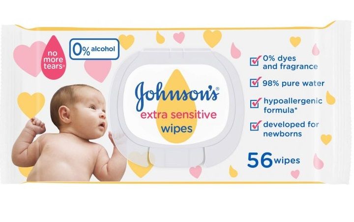 Влажные салфетки для детей Johnson's Baby Экстра нежные 0+56 шт. (3574661599250) В00294405 фото