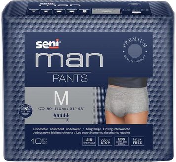 Трусы поглотительные для взрослых Seni Man Pants Medium 10 шт (5900516800543) В00309461 фото