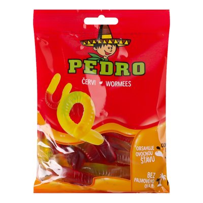 Жевательные конфеты Pedro Червячки 80 г (8594044243490) 000078692 фото