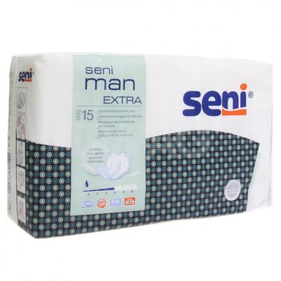 Урологічні прокладки Seni Man Extra 15 шт (5900516693190) В00189885 фото
