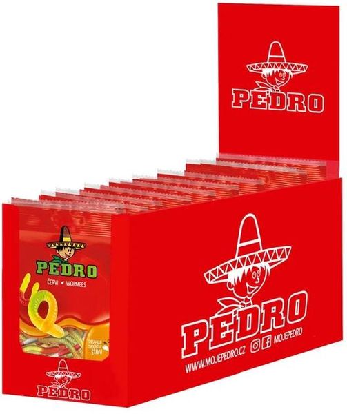 Жевательные конфеты Pedro Червячки 80 г (8594044243490) 000078692 фото