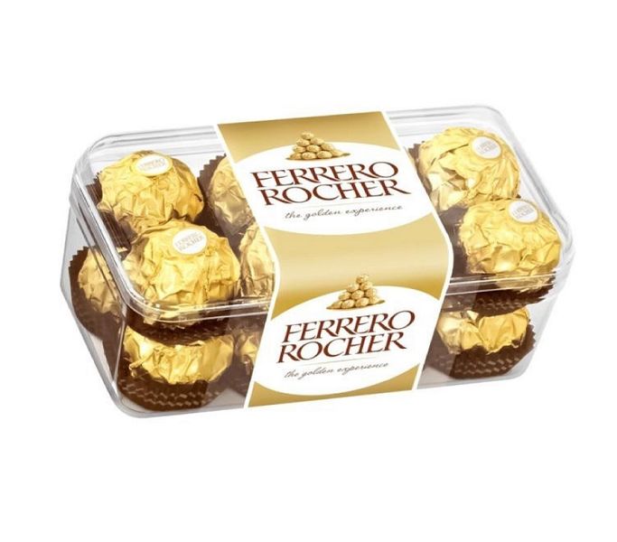 Конфеты Ferrero Rocher Ящик 200 г. (8000500003787) 000077945 фото