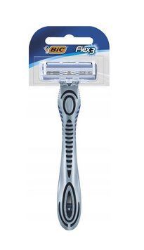 Станок одноразовий Bic Flex Comfort карта 3 леза 1 шт. (3086123395664) В00334499 фото