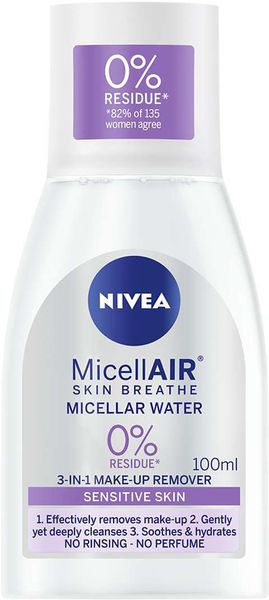 Мицеллярная вода Nivea для чувствительной кожи с маслом виноградных косточек 100 мл (42344759) В00280599 фото