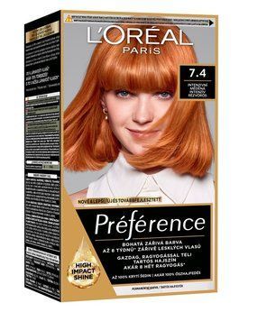 Устойчивая гель-краска для волос L'Oreal Paris Recital Preference 74 - Интенсивный медный 174 мл (3600521434734) В00314682 фото