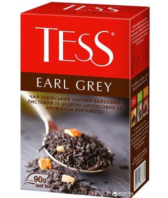 Чай чорний розсипний TESS Earl Grey 90 г (4823096807867) 000024805 фото
