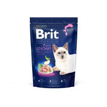 Корм сухой Brit Premium Cat by Nature Adult Chicken для взрослых кошек с курицей 1,5кг (8595602553129) S1111167458 фото