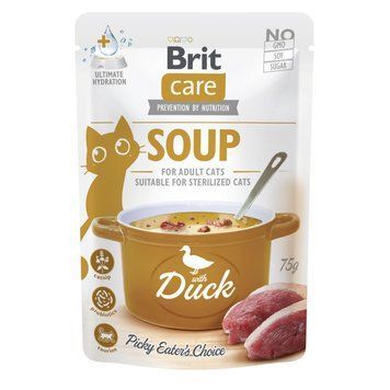 Корм влажный Brit Care Soup Duck д/котел суп с уткой 75 г (8595602569182) S1111182590 фото