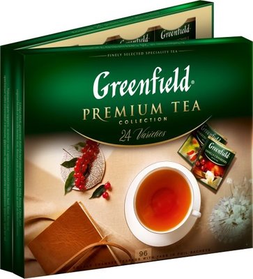 Набір чаю пакетований Greenfield Premium tea Collection 24 види 96 шт (4823096806105) 000016573 фото