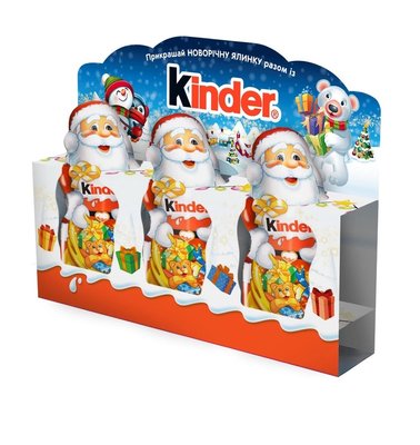 Набір новорічних фігурок Kinder 3 х 15 г (4008400511528) 000028373 фото