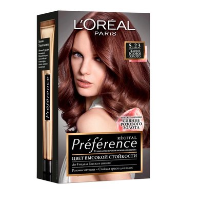 Фарба для волосся L'Oréal Paris Preference 5.23 Темно-рожеве золото (3600523577583) В00065417 фото