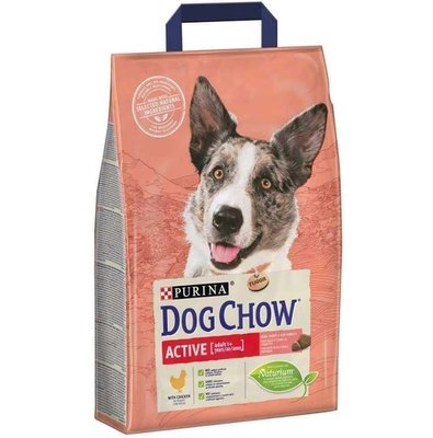 Сухий корм Dog Chow Adult Active для дорослих собак з куркою 2,5 кг (7613034487858) 000074864 фото
