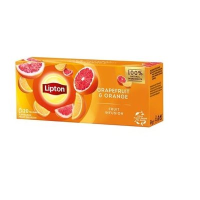Чай Lipton Grapefruit&Orange 20 пак. (8720608014248) 000075905 фото