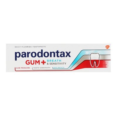 Зубна паста Parodontax Захист Ясен + Свіже Дихання та Чутливість Зубів 75 мл (5054563120410) В00307206 фото