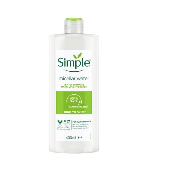 Мицеллярная вода Simple Micellar Water Vitamin B3+C 400 мл (8710908371509) В00298004 фото