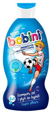 Шампунь, гель для душу і піна для ванни Bobini Kids Футболіст 3в1 50 мл. (5900465243682) 000071507 фото