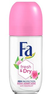 Антиперспирант шариковый женский Fa Fresh&Dry с ароматом пиона сорбет 50 мл (9000101251227) В00138400 фото