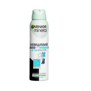 Антиперспірант-аерозоль Garnier Mineral Невидимий Свіжість бавовни 150 мл (3600542310468) В00097942 фото